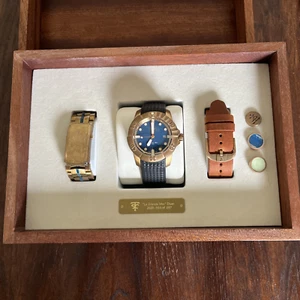 The Sacred Crafts "La Grande Mer" Hua Hin Bronze Case & Blue Legacy Dial Watch - Picture 1 of 22