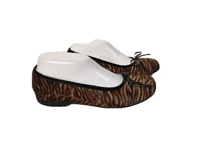 Taryn Rose Tiger Print Calf Hair Ballet Flats 36 1/2 M(US 6-6.5) Made in Italy - Image 1 of 4