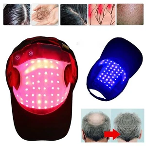 650nm Rotlicht Therapie Kappe LED Infrarot Laser Haar Nachwachsen Anti-Haarausfall Kappe - Bild 1 von 16