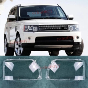 2010-2013 For Land Rover Range Rover Sport Left +Right Front Headlamp Lens Cover - Picture 1 of 12