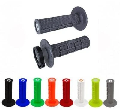 ODI Lock-on V2 Half Waffle MX Grips -ALL COLORS- Made in USA (2 & 4-STROKE) - Image 1 of 2