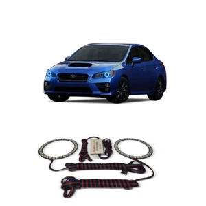 Bright Blue Angel Eye Headlight Halo kit for Subaru Impreza 15-18 - Picture 1 of 2