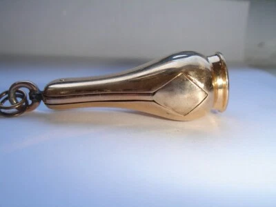ANTIQUE  14K YELLOW GOLD CIGAR CUTTER FOB/PENDANT BELL SHAPE - Image 1 of 4