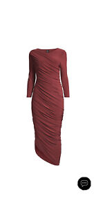 NWOT Norma Kamali Diana Dress Copper Size Small $225