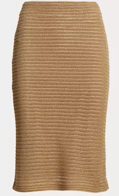 Lauren Ralph Lauren Metallic Cotton-Blend Knit Pencil Skirt Sz XXL NWT$195 - Image 1 of 4