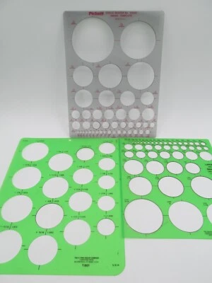 PICKETT CIRCLE MASTER NO. 12041-C-THRU RULER COMPANY CIRCLES T-831 AND T-801! - Image 1 of 4