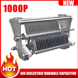 Condensador variable dieléctrico de aire de una sola unidad 20-1000PF 1000V con perilla NUEVO - Imagen 1 de 14