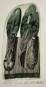 MARIA NOBLE (SHCHUKINA): Exlibris for N. Hillerbrandt - Afbeelding 1 van 2