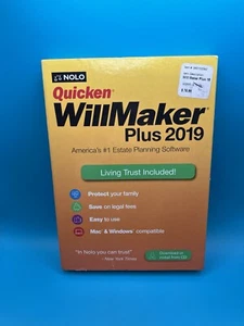 New Nolo Quicken WillMaker Plus 2019 Living Trust Software Mac Windows - Picture 1 of 6