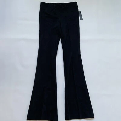 $245 Theory Women’s Ferine K Pants Slim Boot Cut Craze Black Fabric Size 2 - Image 1 of 4