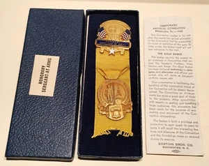 1948 “Honorary SGT OF ARMS” - Democrat Natl Convention Medal w/ Box - Bild 1 von 5