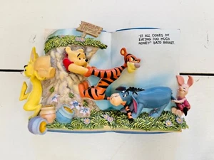 Winnie The Pooh "Too Much Honey" Bradford Exchange Book Plate Wall Hanging - Picture 1 of 9