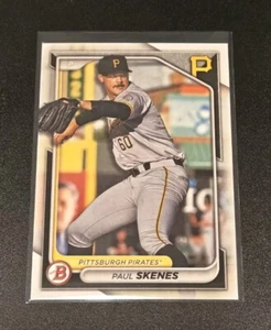 Paul Skenes 2024 Bowman Prospect BP-125 Pittsburgh Pirates Rookie RC - Bild 1 von 2