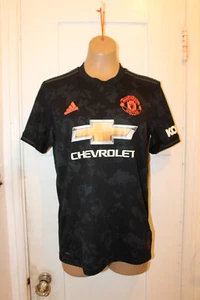 ADIDAS Manchester United 2019/20 Third Jersey Black ED7390 Men's Small 110 Years - Picture 1 of 9