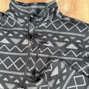 The North Face Pullover Mens XL Aztec Print Fleece 1/4 Zip Jacket Sweater - Picture 1 of 5