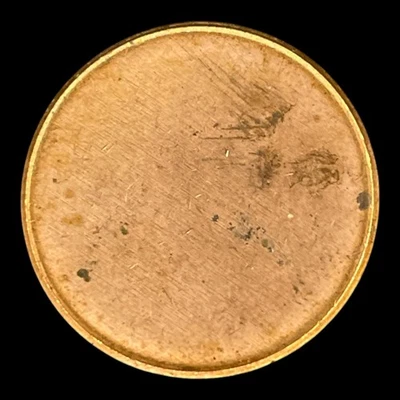 Blank Planchet Cent Copper Plated Zinc 2.5g Post-1982 Genuine Mint Error Coin - Image 1 of 2