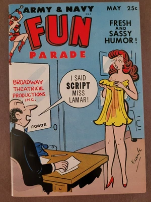 ARMY & NAVY FUN PARADE May/June 1959 #93 Vintage Cartoon Magazine – Risqué Humor - Image 1 of 4