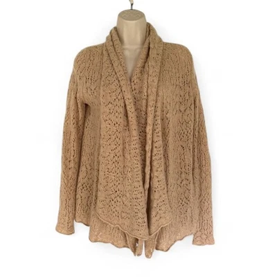 Cárdigan tejido delantero abierto beige XS Calypso St. Barth tostado Foto 1 de 4