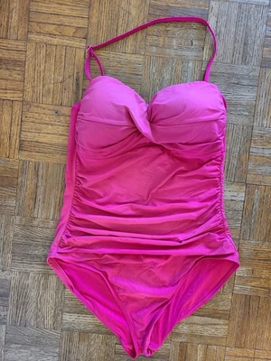 LC1 Anne Cole Traje de baño para mujer Halter Traje de baño de una pieza ROSA Talla XL Foto 1 de 4