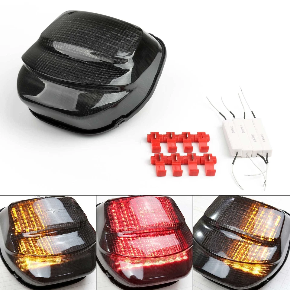 Smoke LED Taillight + Turn Signals For Honda CBR1100XX 1999-2007 - Imagen 1 de 4
