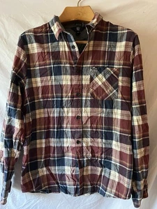Volcom Flannel Plaid Shirt Men's Size Large Modern Fit Long Sleeve - Picture 1 of 7