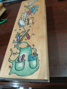 gardening border light used rubber stamp - Picture 1 of 1