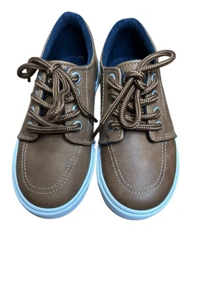 Nautica Toddler Boys Size 8 New Leather Boat Shoes Lace Up - Image 1 of 4