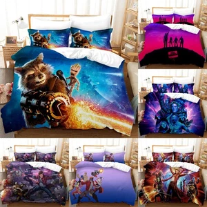 Guardians of the Galaxy Bedding Set 2/3PCS Duvet Cover Comforter Cover Kids Gift - Picture 1 of 23