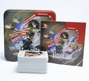 Timeline Americana History Card Game Tin by Asmodee 100% COMPLETE w Instructions - Picture 1 of 9