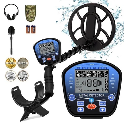 MARKENLOS Profi LCD Metalldetektor Gold Metal Detector Wasserdicht Tiefensonde 5 Modi DHL
