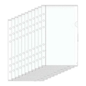 12pcs A5/A6/A7 Binder Dividers with Pockets Zipless Cash Envelopes Binder Insert - Picture 1 of 23