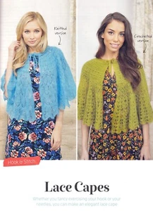 PATTERN CAPES KNIT 48Hx320D / CROCHET 48Hx360Dcm LIGHT ACCESSORIES LACE KNM M4A - Picture 1 of 1