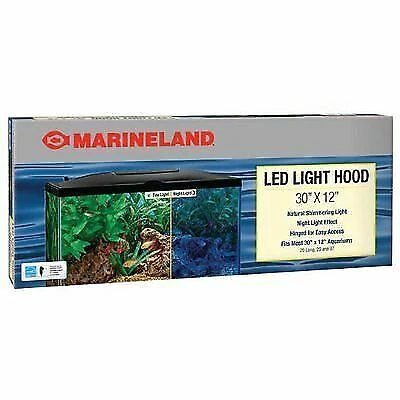 Marineland LED Light Hood 30in by 12in Aquarium Hoods