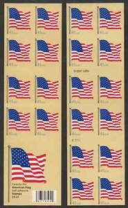 SFSTAMPS US Scott 4191a 41c American Flag Booklet Pane of 20 Stamps MNH 2007 - Picture 1 of 1