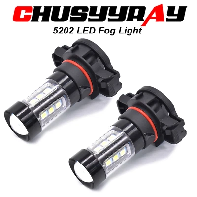 Lâmpadas de neblina LED brancas para Chevrolet Silverado 3500 HD - 5202 2504 2007-2019 - Imagem 1 de 4