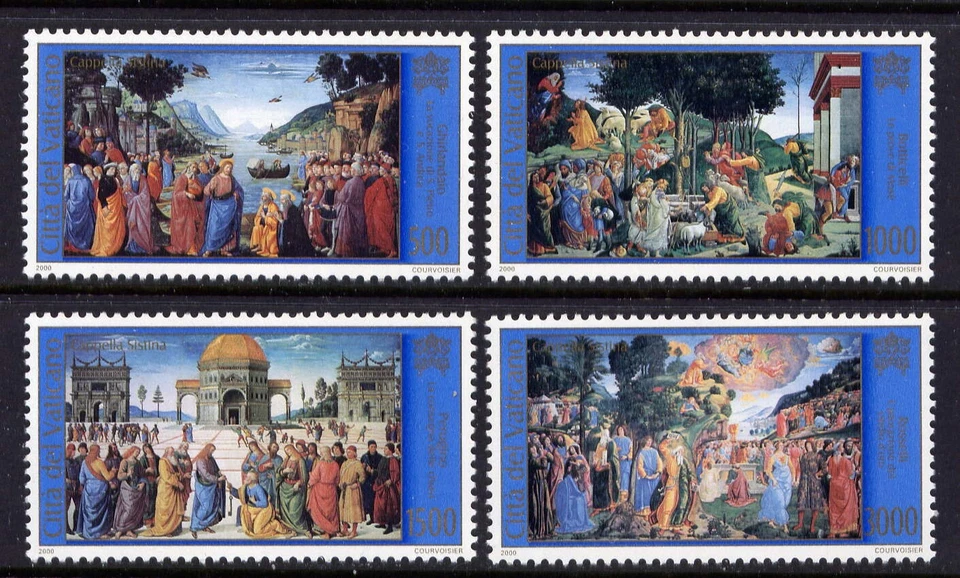 VATICAN Sc#1156-9 2000 Capilla Sixtina Fresco MNH Foto 1 de 1