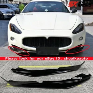 Fits 08-14 Maserati GranTurismo Glossy Black Front Bumper Splitter Lip BodyKit - Bild 1 von 24