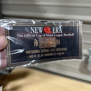 NEW W/ CARD MLB 1994 NEW ERA 125TH ANNIVERSARY COMMEMORATIVE CAP MEDALLION - Picture 1 of 2