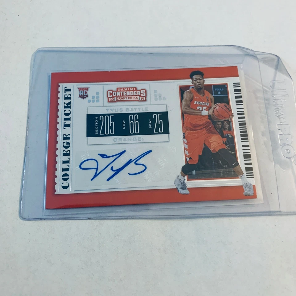 F79035  2019-20 Panini Contenders Draft Picks #115 Tyus Battle AUTO RC - Image 1 of 1