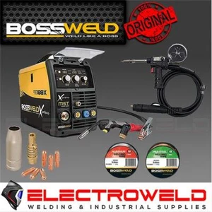 BOSSWELD MST 188X Mig Tig Stick Welder, Spool Gun, Consumables, Wire 699188 - Picture 1 of 8