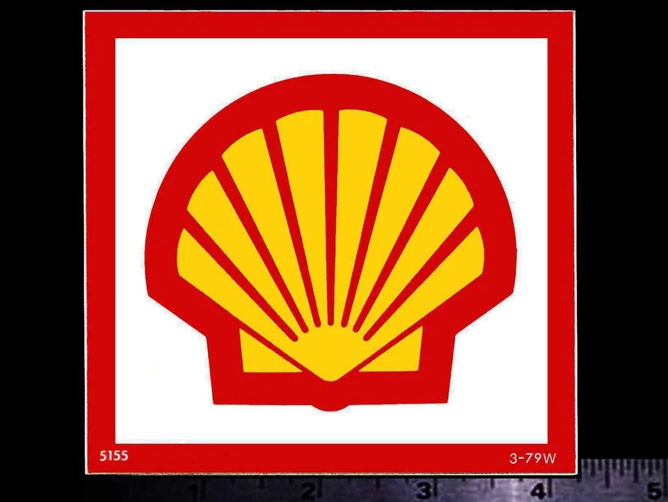 SHELL Oil Company - Original Vintage 1970’s Racing Decal/Sticker - 4.25 inch  - Image 1 of 1