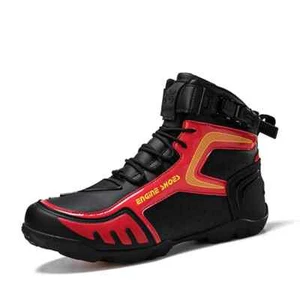 Motorcycle Boots Men's Motos Breathable Anti Slip Wear-resistant Riders Boots - Picture 1 of 27