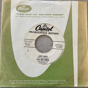 ELLA MAE MORSE: Lovey Dovey/Bring My Baby Back (US Single Capitol F 2992/Promo) - Bild 1 von 2