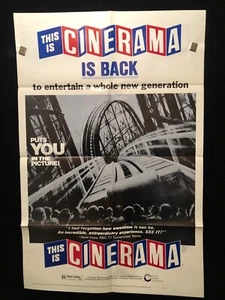 Original This Is Cinerama 1973 One Sheet Movie Poster Roller Coaster - Picture 1 of 1