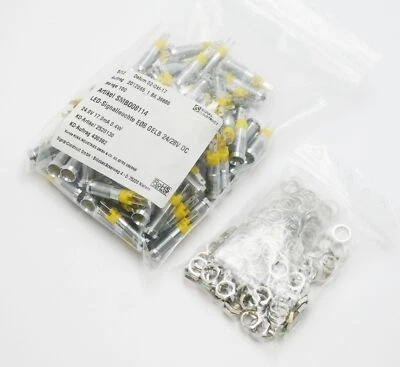 100x Signal-Constuct SMBD08114 LED-Signalleuchte Gelb 24/28VDC -unused- - Image 1 of 4
