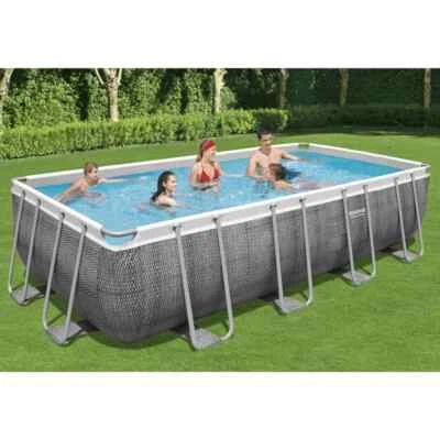 Bestway Power Steel Swimmingpool-Set Rechteckig 549x274x122 cm - Bild 1 von 4