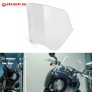 Fairing Front Upper Windshield 12'' Windscreen For Harley Dyna Street Bob FXDB - Picture 1 of 10