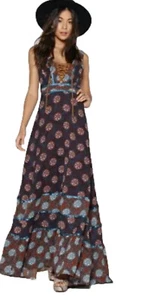 Nasty Gal Most Wanted Maxi Dress Sz 8 NWT - Picture 1 of 7