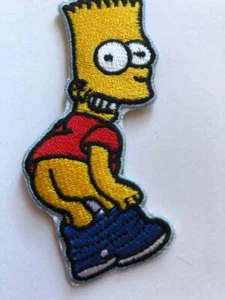 Bart Simpson - Pantalones Down Mooning Iron/Coser en parche - Imagen 1 de 1