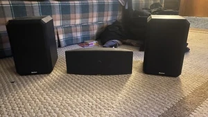 Boston Acoustics Micro90c Center Channel Speak & 2 Boston HD5 Shelf Speakers - Picture 1 of 1